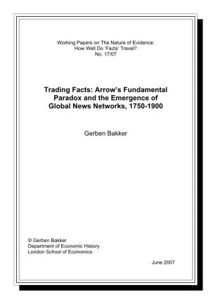 The Emergence of Global News Networks: Sunk Costs, Technical Change and the Political Economy of Current Affairs, 1750-1900