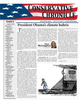 President Obama's Climate Hubris