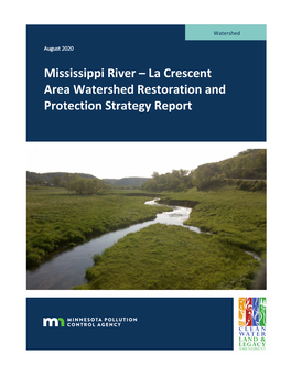 La Crescent Area Watershed Restoration and Protection Strategy Report