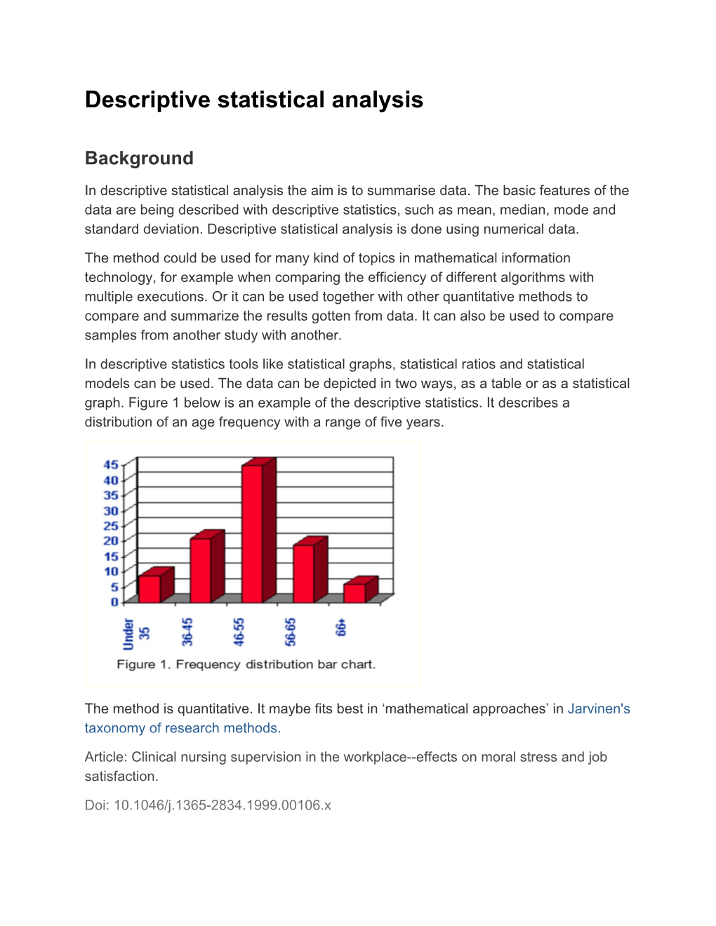 Descriptive Statistical Analysis