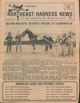 Northeast Harness News, May 1983