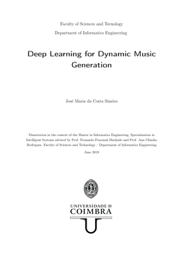 Deep Learning for Dynamic Music Generation
