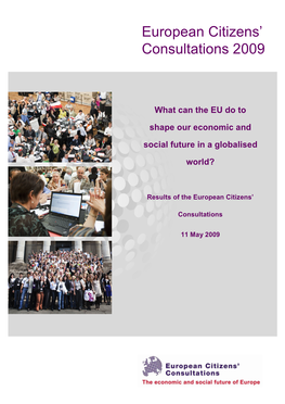 European Citizens' Consultations 2009