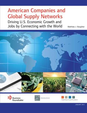 American Companies and Global Supply Networks Driving U.S
