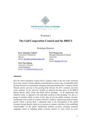 The Gulf Cooperation Council and the BRICS