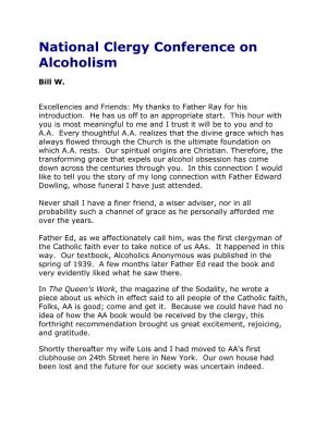 National Clergy Conference on Alcoholism