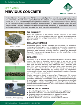 Pervious Concrete