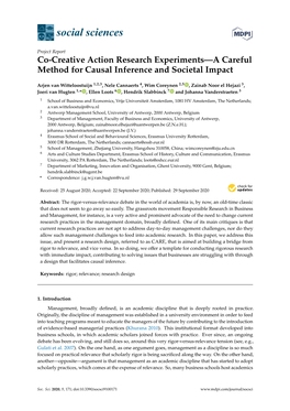 Co-Creative Action Research Experiments—A Careful Method for Causal Inference and Societal Impact