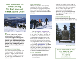 Donner Memorial State Park Cross-Country Ski Trail Map and Winter Activity Guide