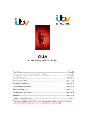 CILLA a New Three-Part Drama for ITV