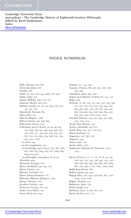 Index Nominum