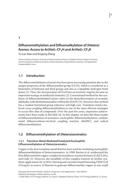 1 Difluoromethylation and Difluoroalkylation of (Hetero) Arenes