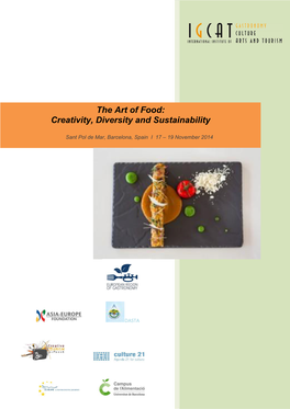 The Art of Fo Creativity, Diversity and the Art of Food