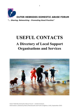 USEFUL CONTACTS a Directory of Local Support Organisations and Services