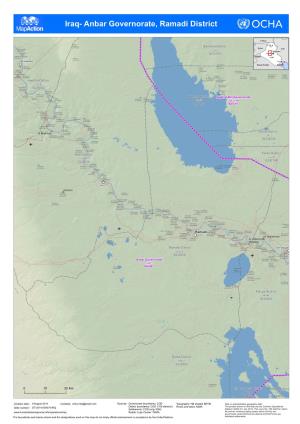 Iraq- Anbar Governorate, Ramadi District (