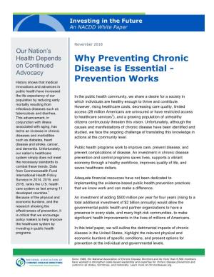 Why Preventing Chronic Disease Is Essential