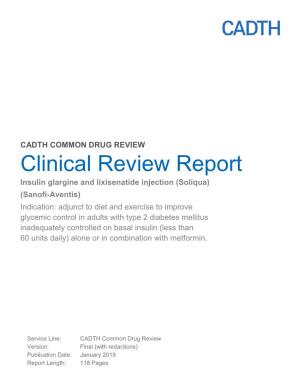 CDR Clinical Review Report for Soliqua