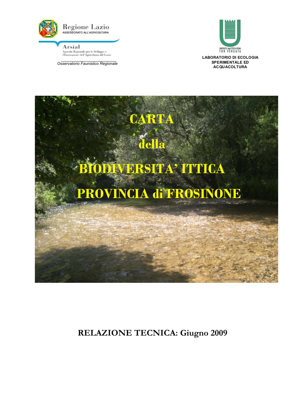 Carta Ittica Frosinone Rel Tecnica
