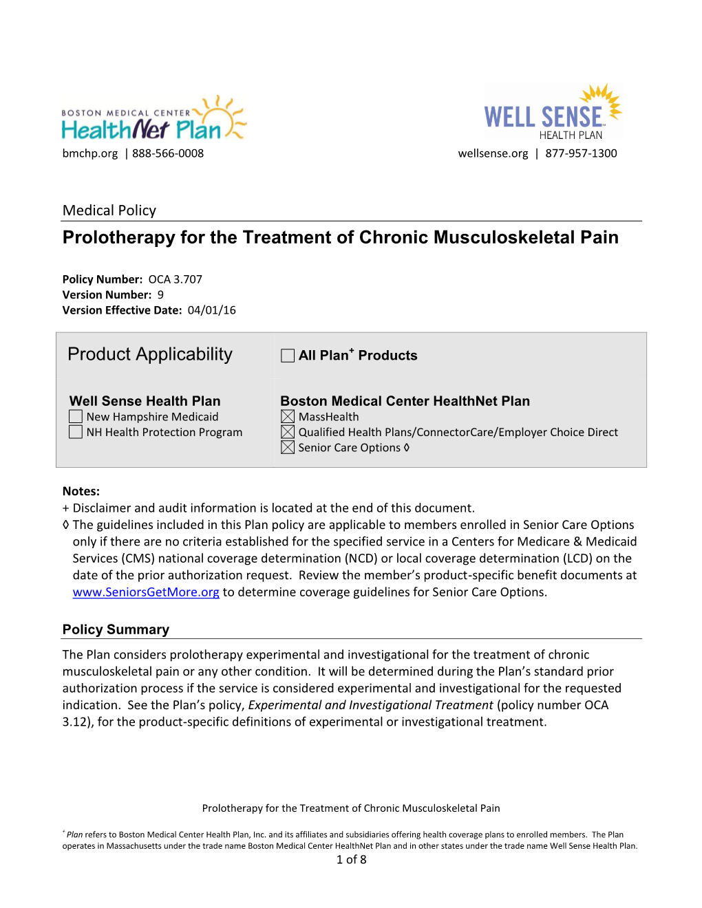 Prolotherapy for the Treatment of Chronic Musculoskeletal Pain