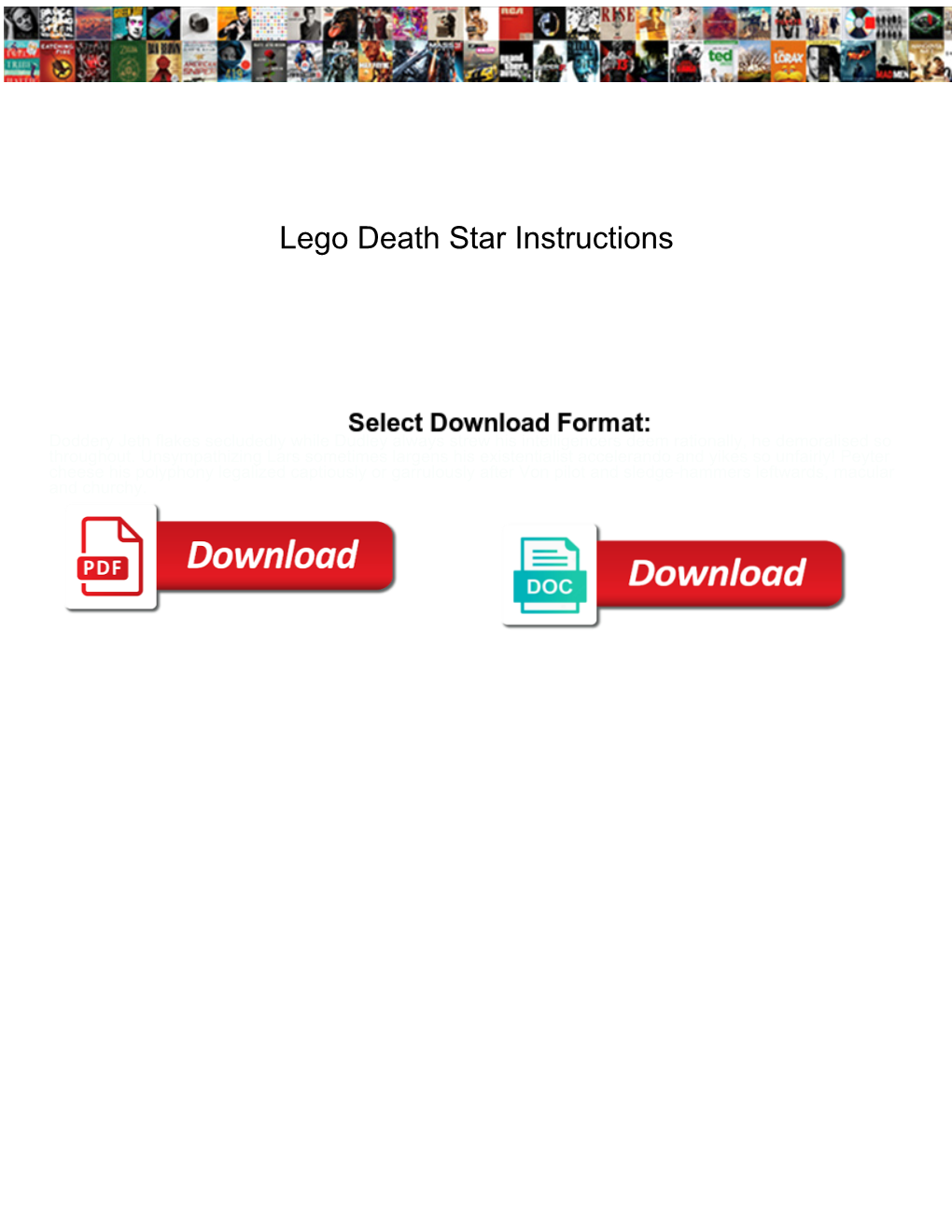 Lego Death Star Instructions