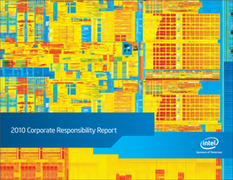 2010 Corporate Responsibility Report at Intel, We Never Stop Looking for Bold Ideas in Technology, Business, Manufacturing, and Corporate Responsibility