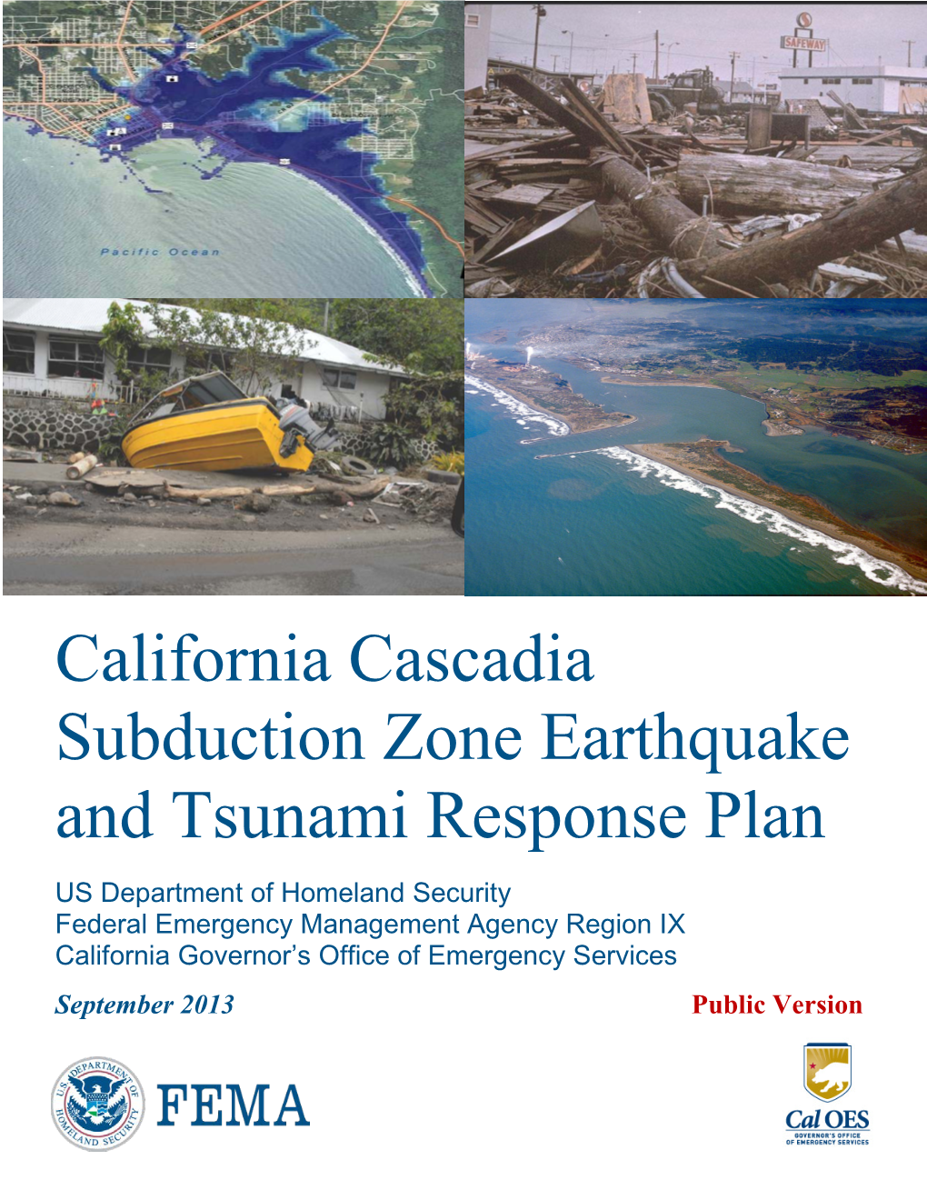 California Cascadia Subduction Zone Earthquake and Tsunami