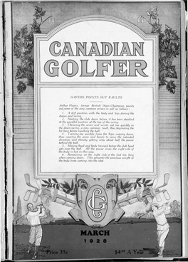 Canadian Golfer, March, 1928