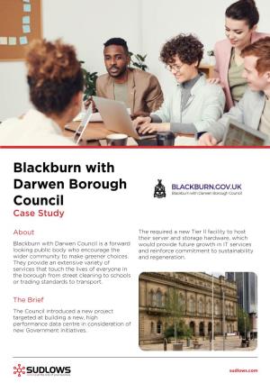 Blackburn with Darwen Borough Council Case Study