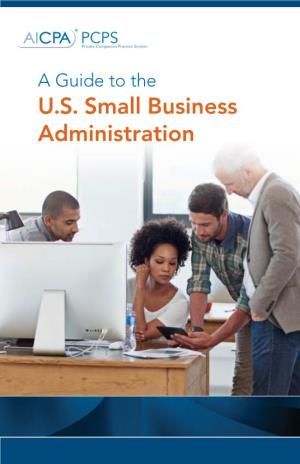 A Guide to the U.S. Small Business Administration TABLE of CONTENTS