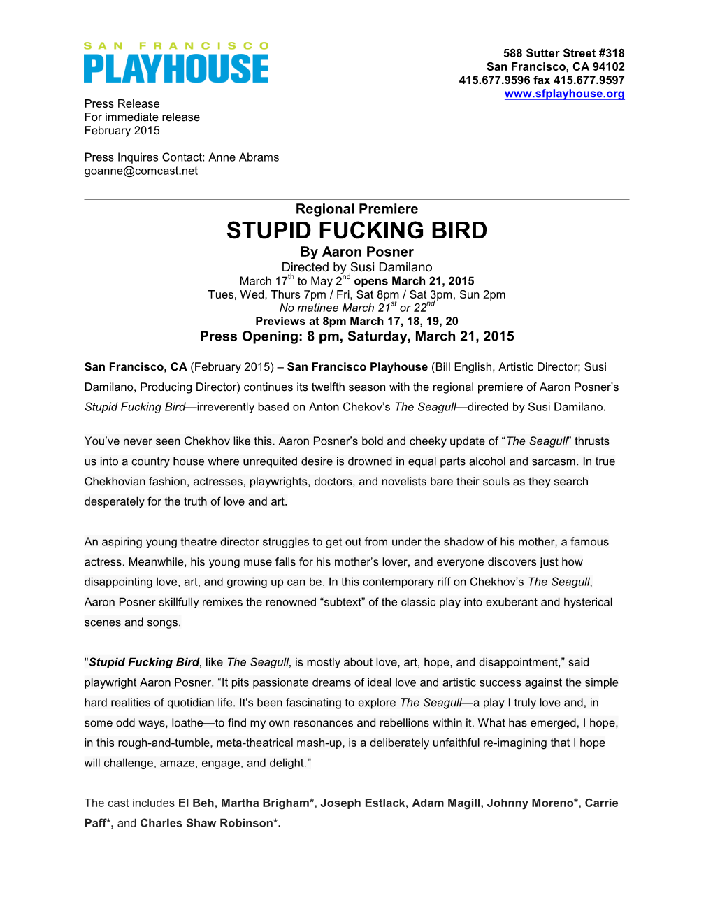 Stupid Fucking Bird