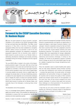 UN ESCAP Subregional Office for East and Northeast Asia Newsletter