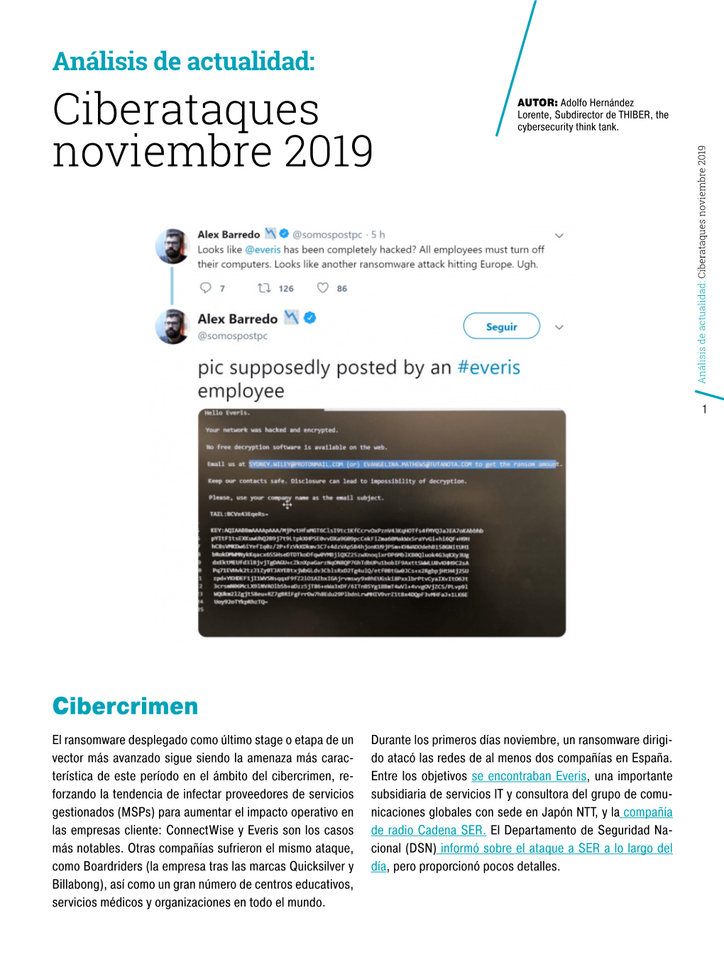 Ciberataques Noviembre 2019 Ciberataques Noviembre Análisis De Actualidad