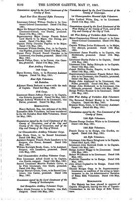 2102 the London Gazette, May 17, 1861