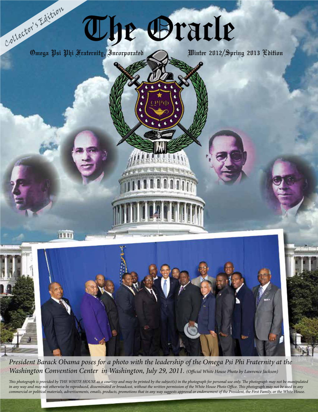 Omega Psi Phi Fraternity, Incorporated Winter 2012/Spring 2013 Edition Collector's Edition