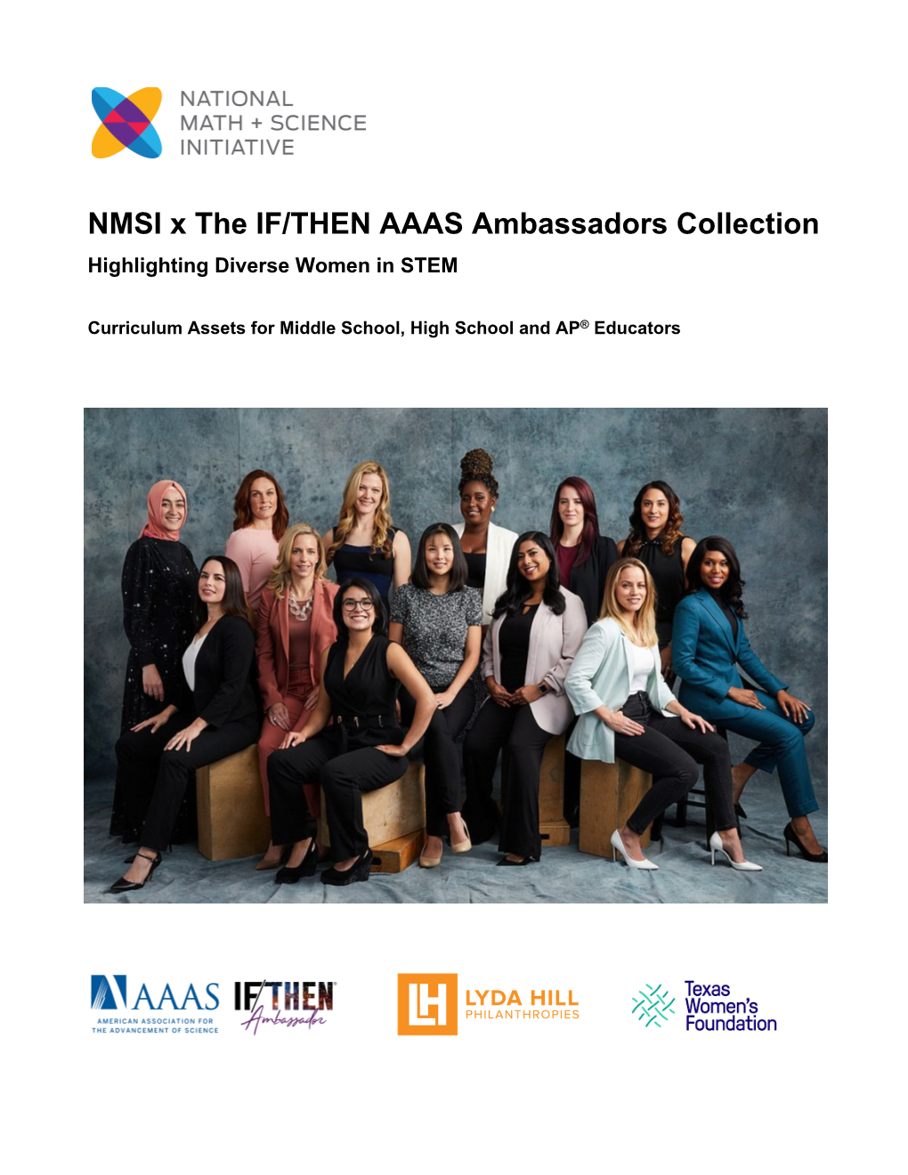 NMSI X the IF/THEN AAAS Ambassadors Collection Highlighting Diverse Women in STEM