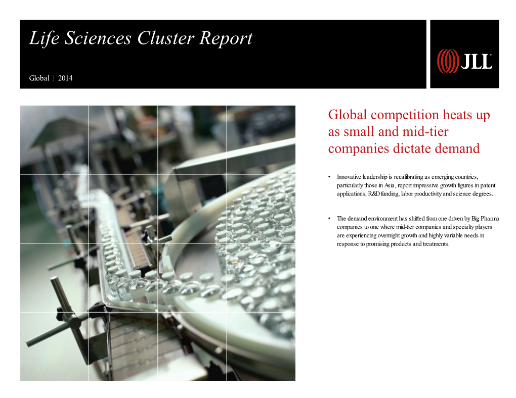 Life Sciences Cluster Report