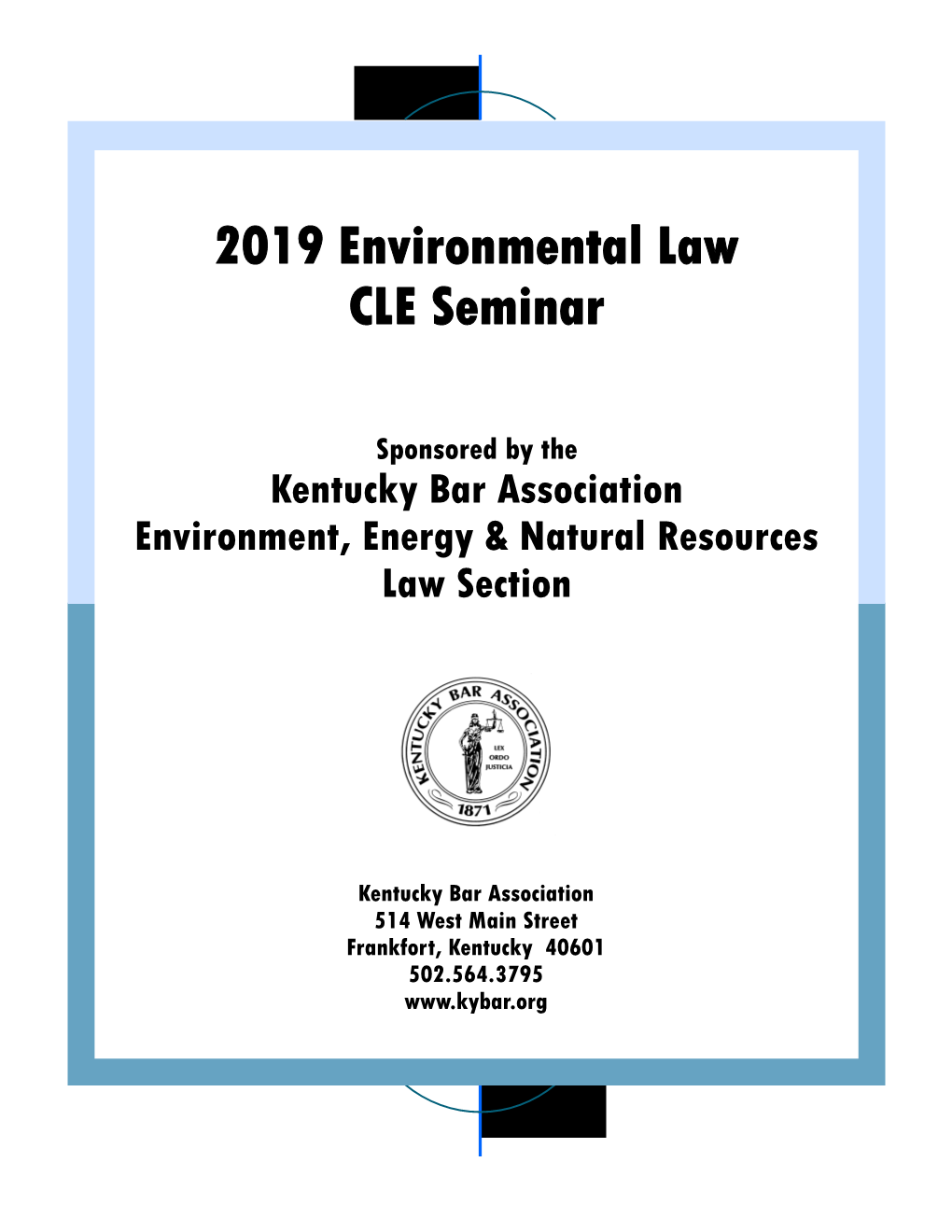 2019 Environmental Law CLE Seminar Handbook