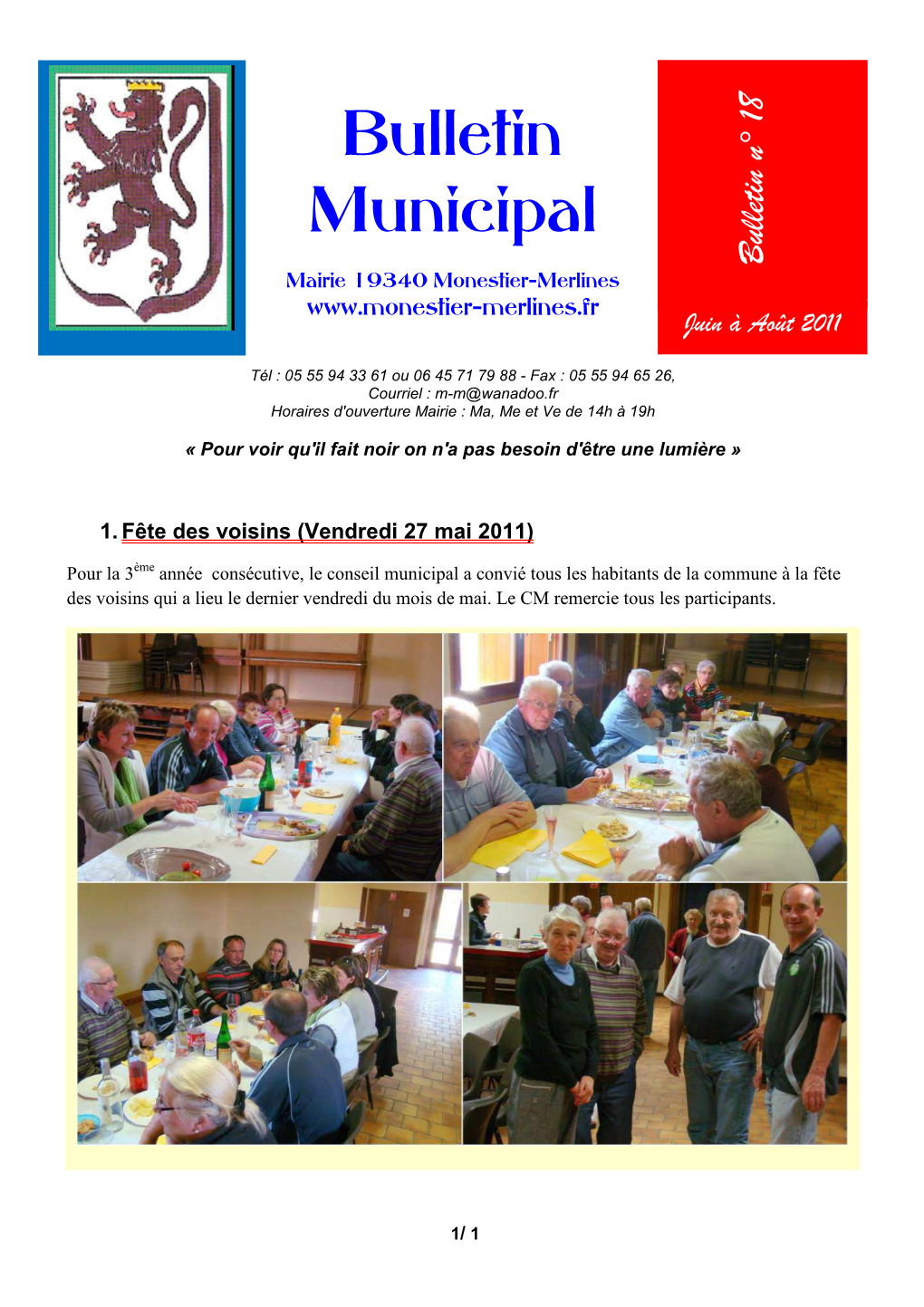 Bulletin Municipal 18