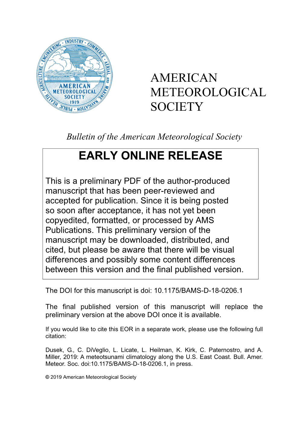 American Meteorological Society