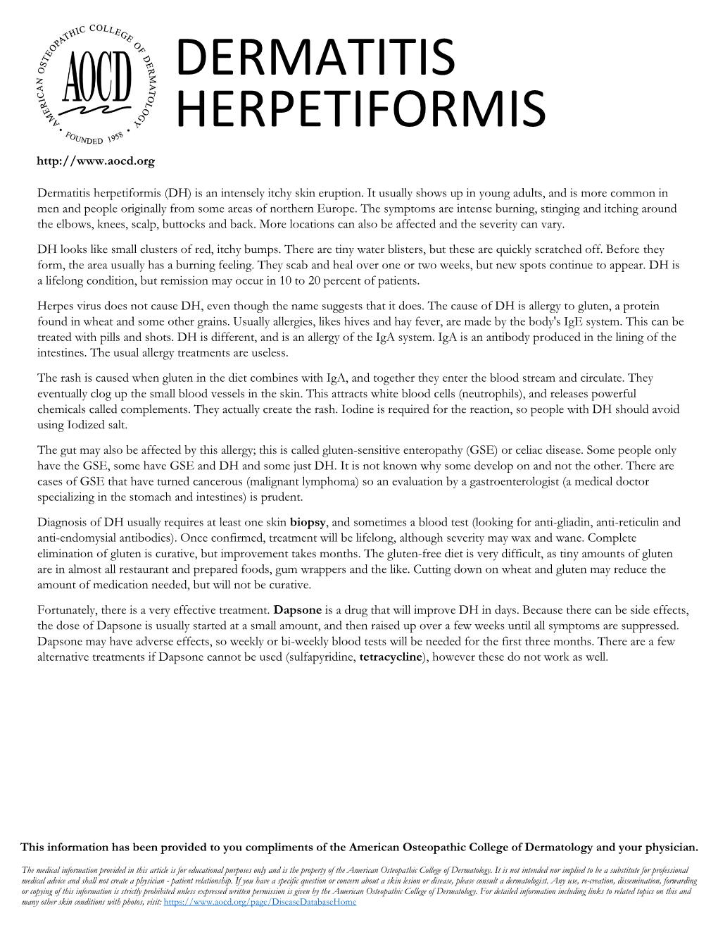 Dermatitis Herpetiformis