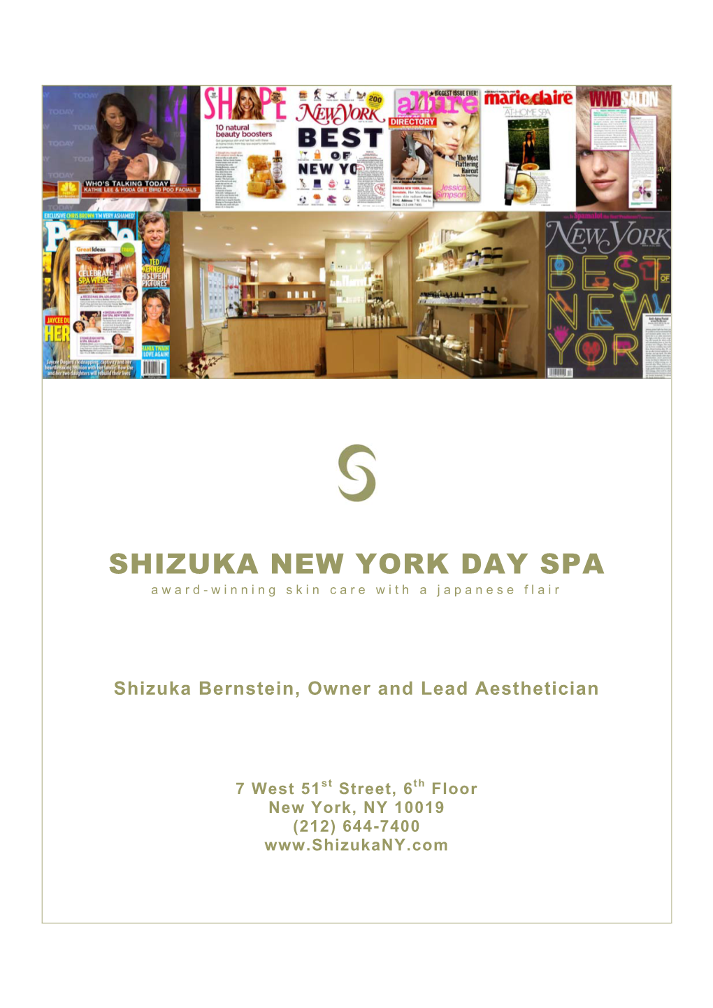 Shizuka Bernstein, Owner and Lead Aesthetician