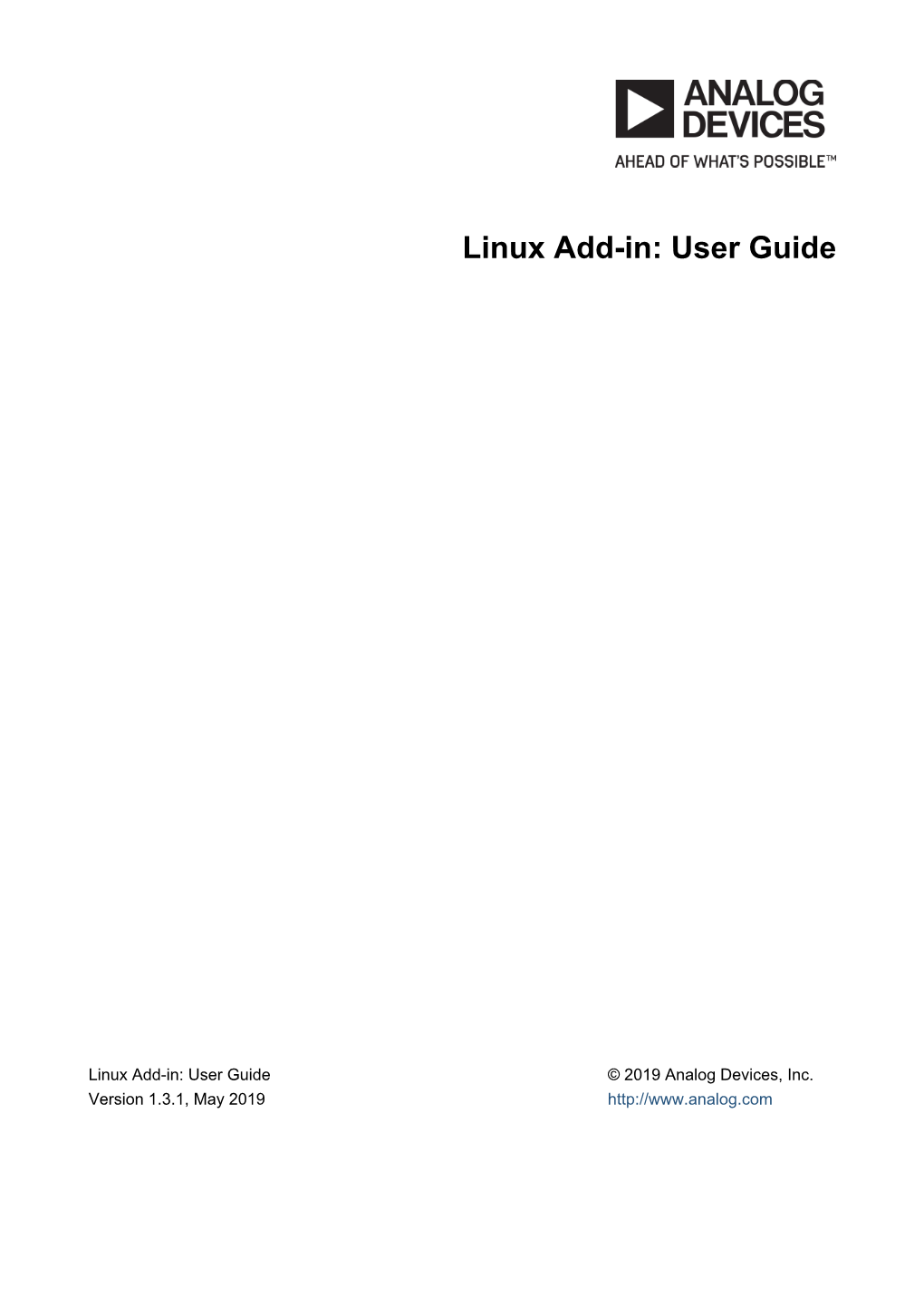 Linux Add-In: User Guide