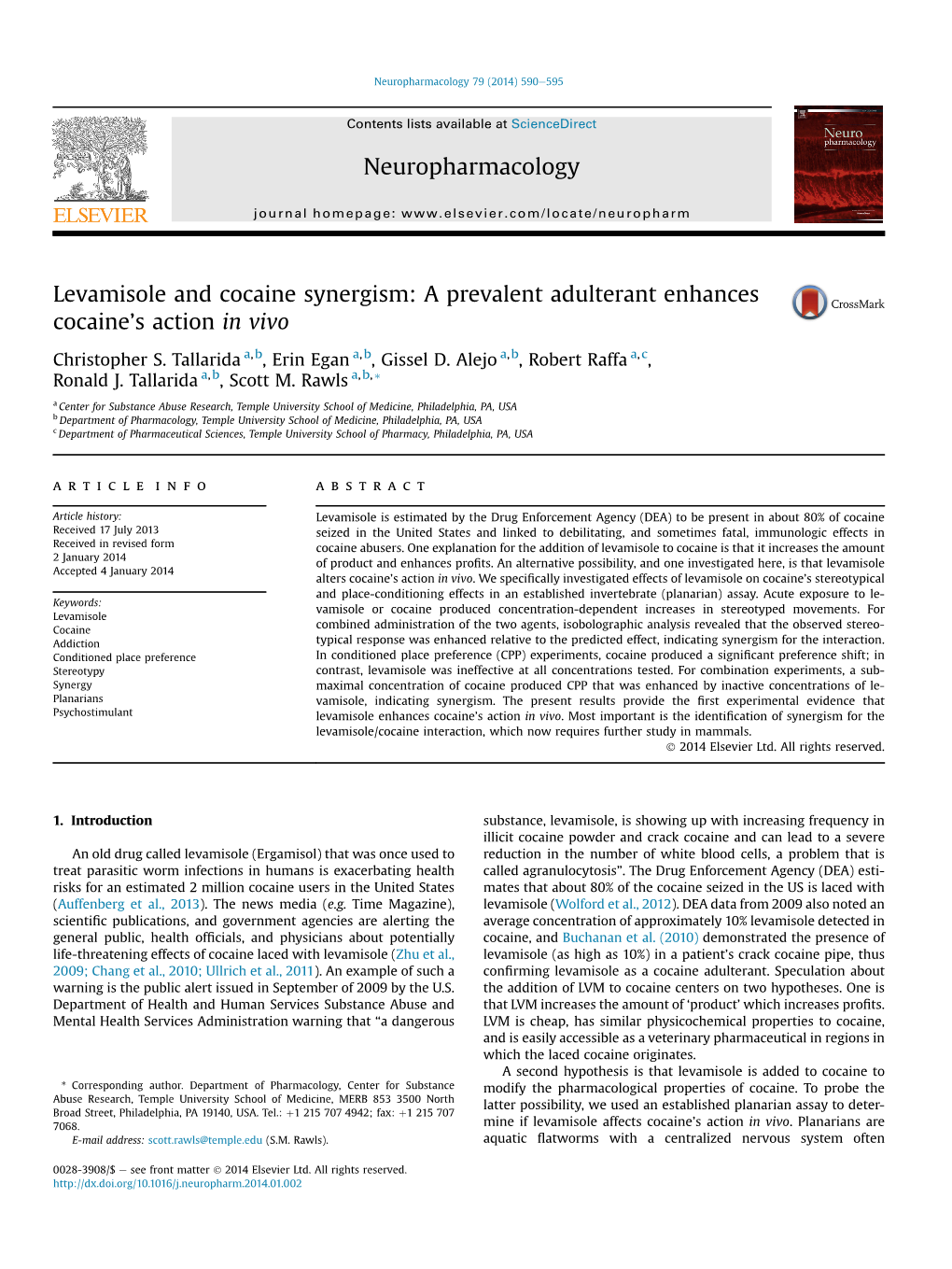 Cocaine and Planarians