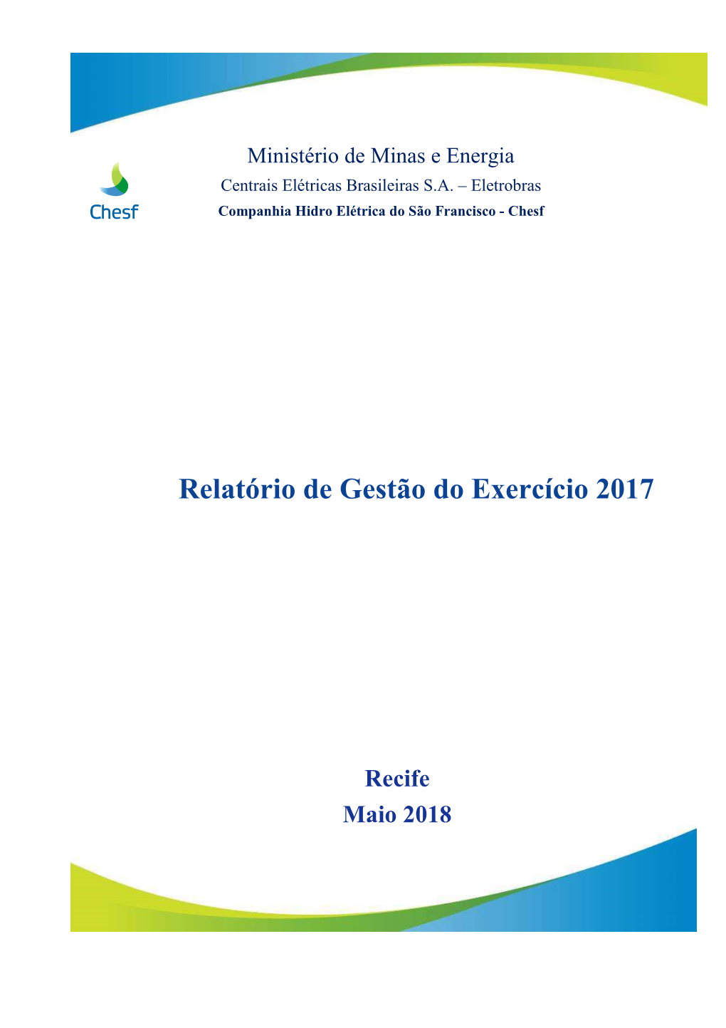 Relatório De Gestão Do Exercício 2017