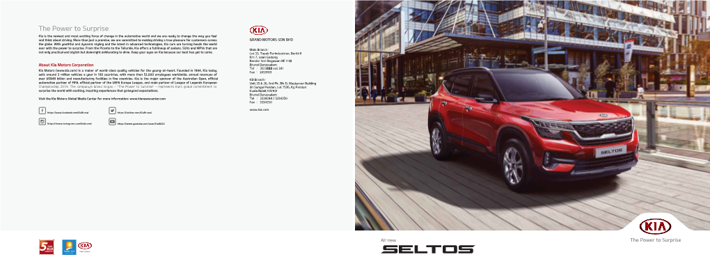 Kia Seltos Catalogue 2019