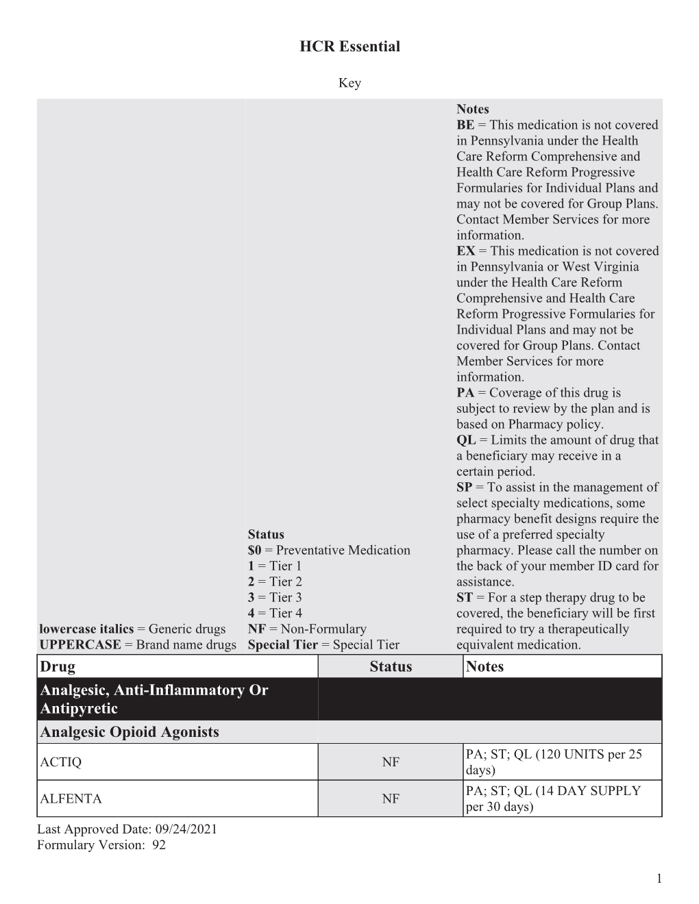 11705 HCR Essential Closed State Exchange