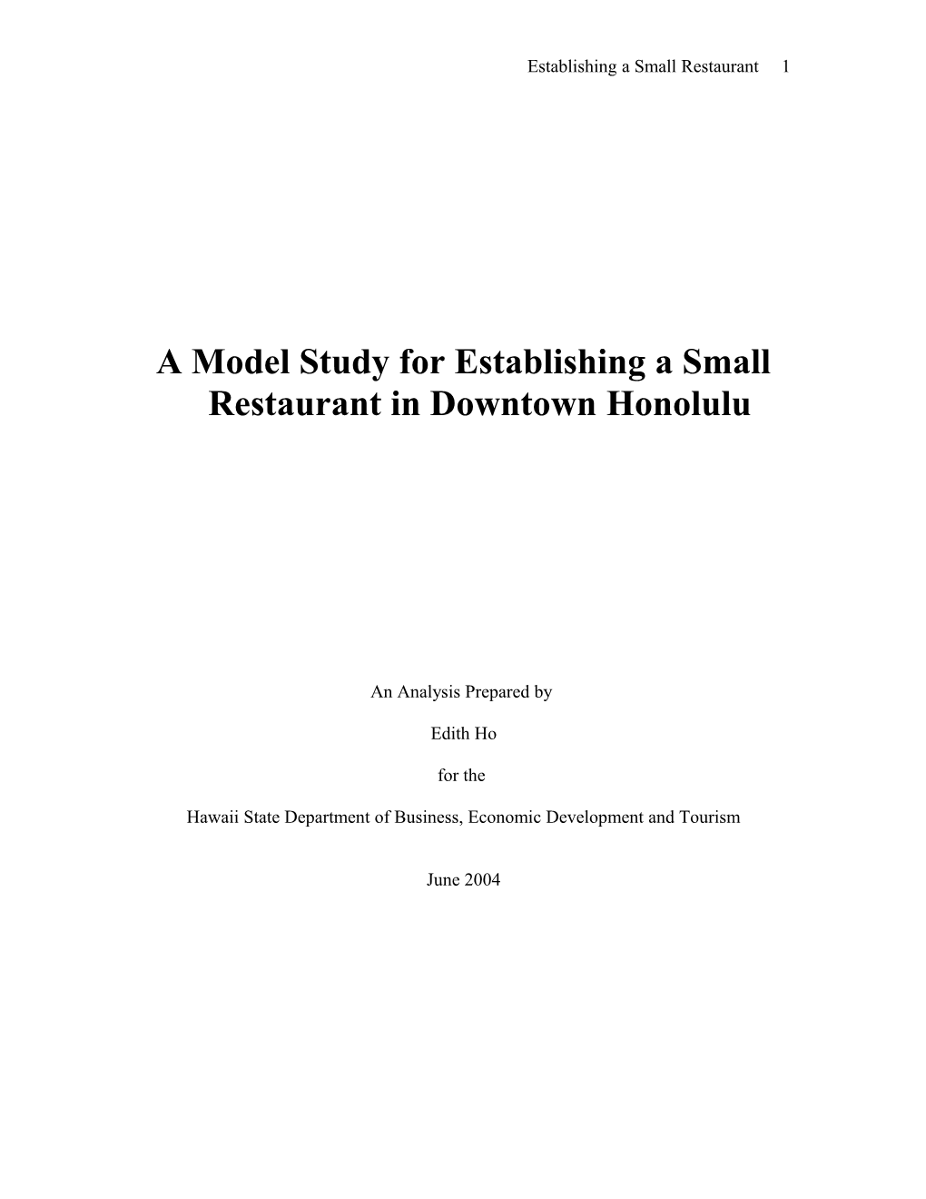 Model Study in Using Census Data for Better Business Decision: a Start-Up of a Small Restaurant