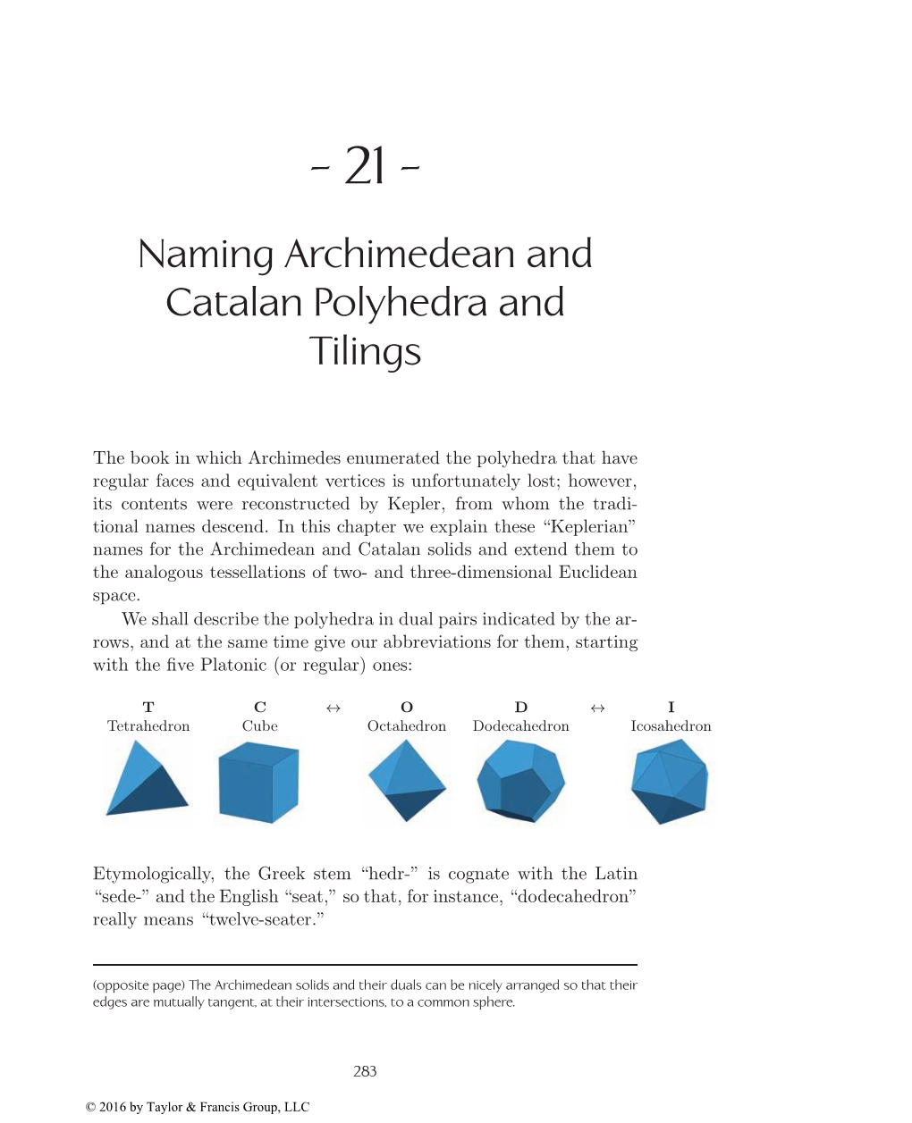 Naming Archimedean and Catalan Polyhedra and Tilings