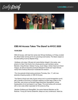 CBS All Access Takes 'The Stand' to NYCC 2020