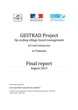 Gestrad Final Report August2013